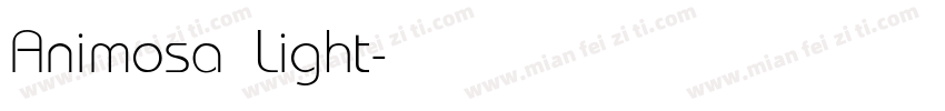 Animosa Light字体转换